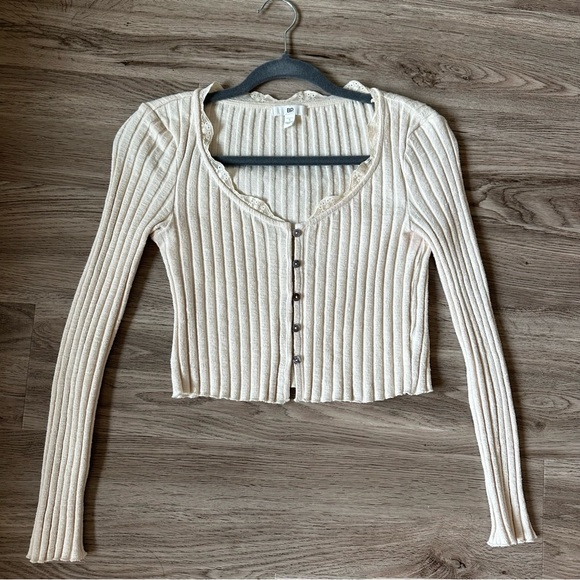 BP Nordstrom Cropped Ribbed Sweater - Picture 2 of 3